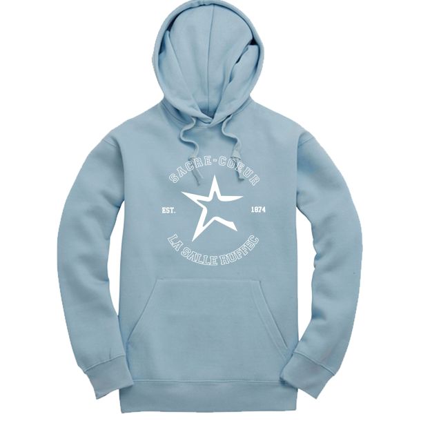 Art 5 : Sweet capuche bleu Logo étoile poitrine