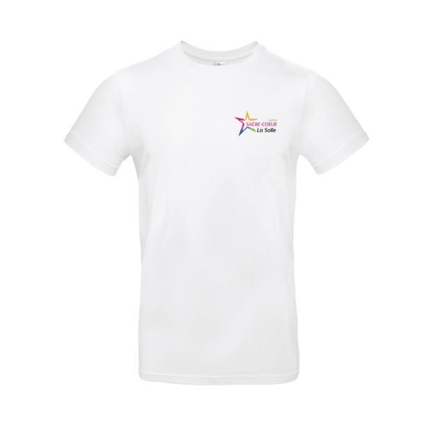 Art 1 : T-shirt blanc Logo quadricolore au cœur