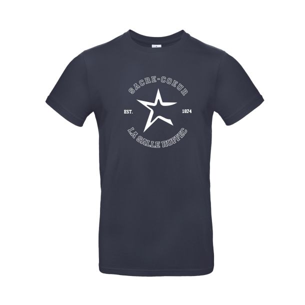 Art 2 : T-shirt bleu marine Logo étoile poitrine blanc ou bleu marine